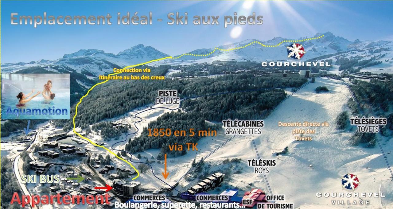 Courchevel 1550 - Veritable Ski Aux Pieds - Appartement Les Tovets T2 - 47M2 - 4P Ngoại thất bức ảnh